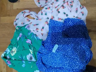Lote 3 vestidos largos estampados