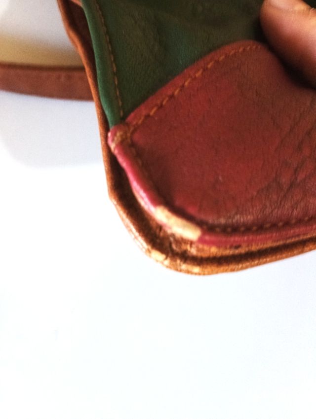 Bolso bandolera de cuero multicolor