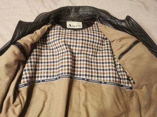 Giaccone Aquascutum Pelle Uomo XL Marrone