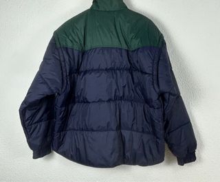 Chaqueta acolchada hombre azul y verde Talla L