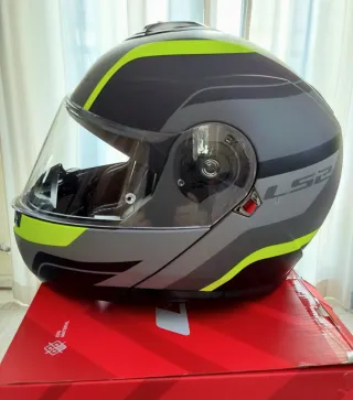 Casco LS2 Strobe II Modular Negro/Amar. ECE 22.06 