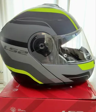 Casco LS2 Strobe II Modular Negro/Amar. ECE 22.06