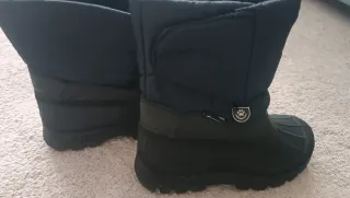 Bota nieve niño negra