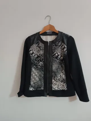 Giacca donna Tence fantasia nera