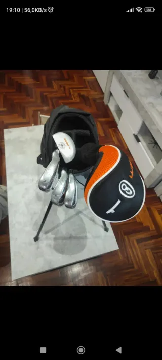 Bolsa de golf con palos