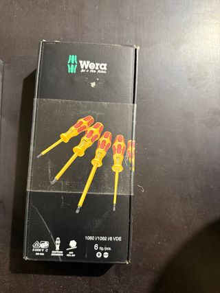 Wera 1060/1062 i/6 VDE Destornilladores 30€ dos 