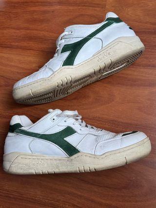 Diadora Sneakers Bianche e Verdi