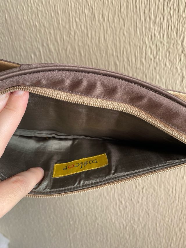 Bolso de fiesta marrón