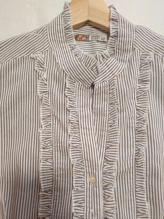 Blusa manga corta Rayas