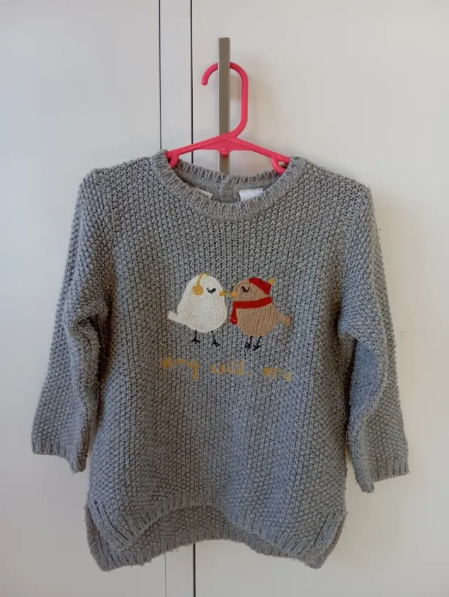 Jersey niña Zara 3 años pájaros
