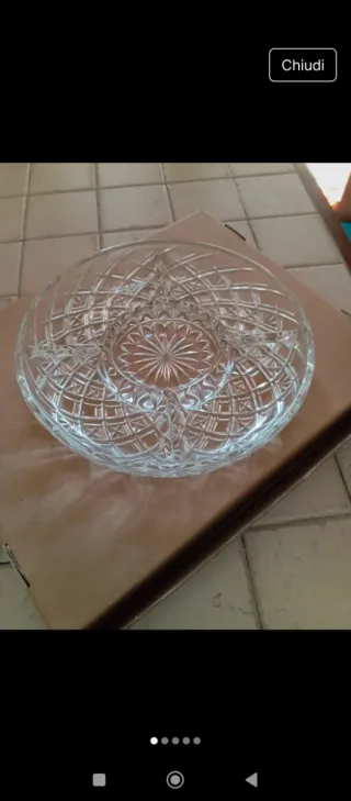 Antipastiera in cristallo