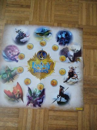 Fantasy Riders:Álbum + cromos + revistas + tablero