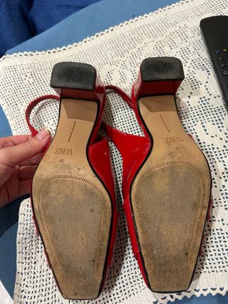 Zapatos Zara Talla 36 Rojos