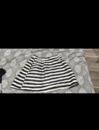 Falda nueva rayas blanco y negro