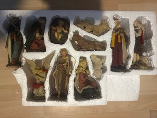 Figuras Belén Plástico Pintadas a mano