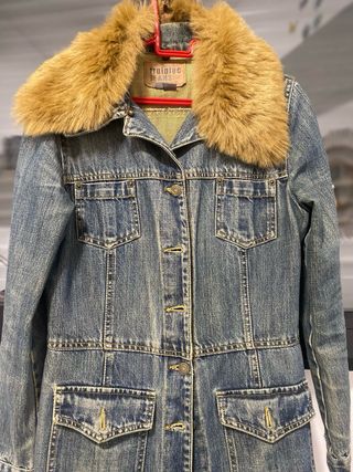 Cazadora vaquera Zara Trafaluc con pelo