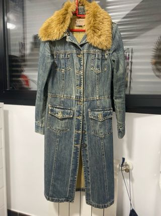 Cazadora vaquera Zara Trafaluc con pelo