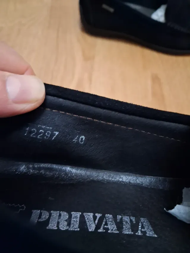 Mocasines Privata Negro Talla 40