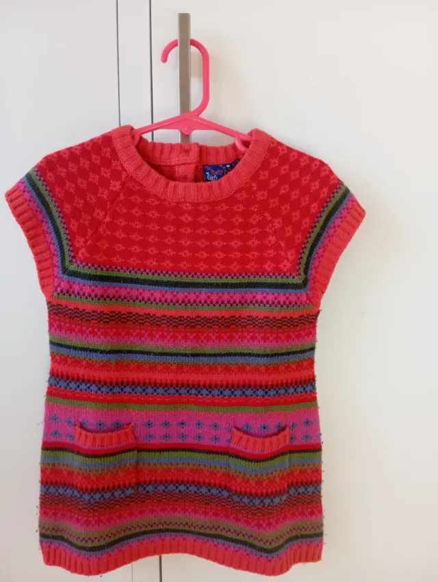 Vestido de punto para niña de 3 años