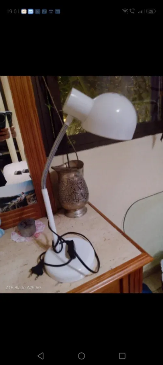 Lámpara colgante blanca diseño jaula