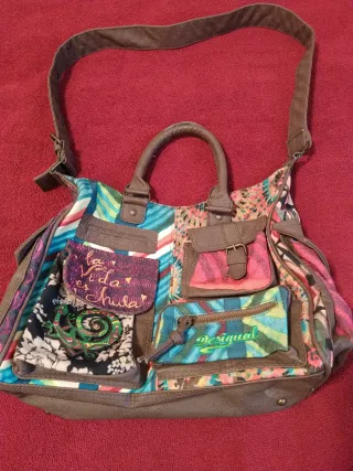 DESIGUAL BOLSO DISEÑO MODERNO EXCELENTE MULTICOLOR