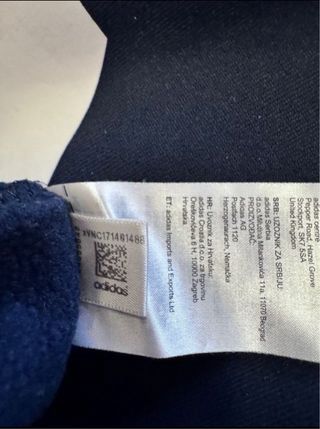 Felpa blu da uomo Adidas Taglia L