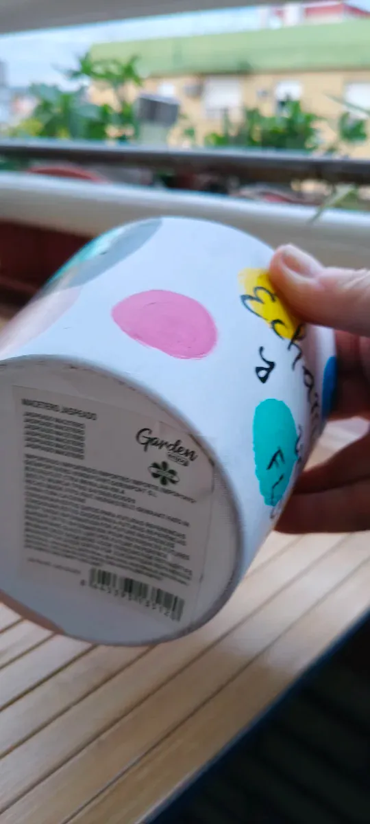 Maceta cerámica Frida multicolor