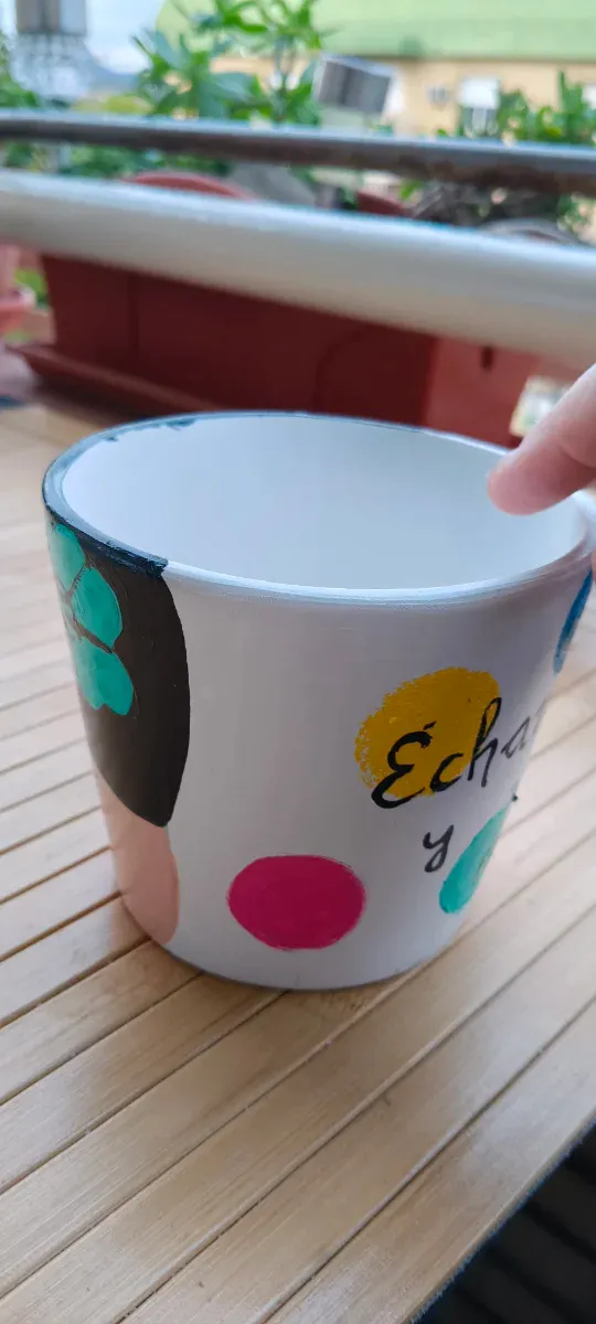 Maceta cerámica Frida multicolor