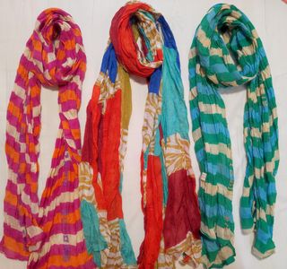 Sciarpe in chiffon multicolore