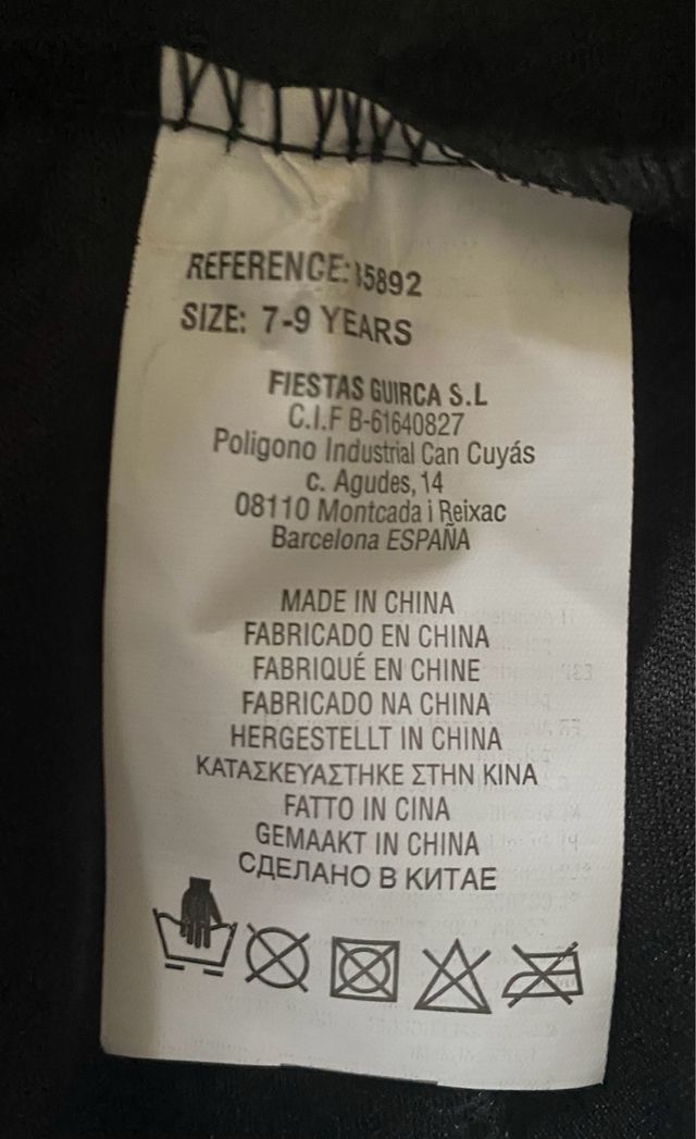 Traje de Feiticeiro Preto e Vermelho