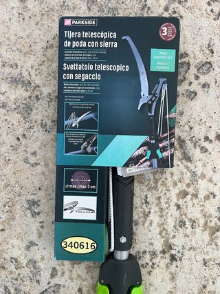 Tijera telescópica poda con sierra Parkside