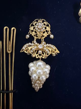 Aderezo Fallera Niña Dorado Racimo