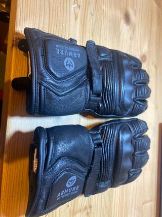 Guantes Moto Piel Armure Negros