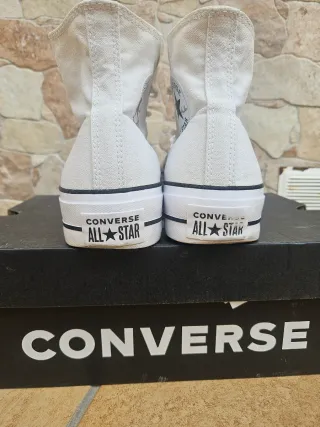 Converse Chuck Taylor Plataforma Blancas