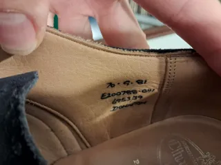 Scarpe Church's scamosciate blu misura 41.5