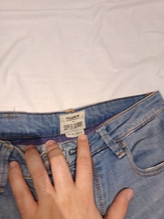 Vaqueros Skinny Pull&Bear Talla 42 Azul