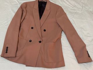 Traje Cruzado Hombre Zara Marrón