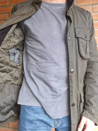 Barbour Corbridge Wax Verde Talla S