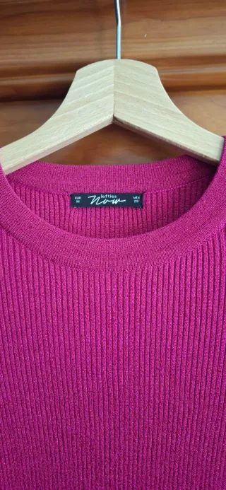 Jersey crop fucsia brillo TS Lefties