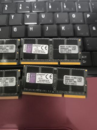 Lote 4 Memorias RAM DDR3 Kingston