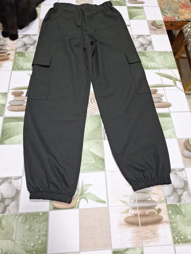 Pantalón cargo mujer negro