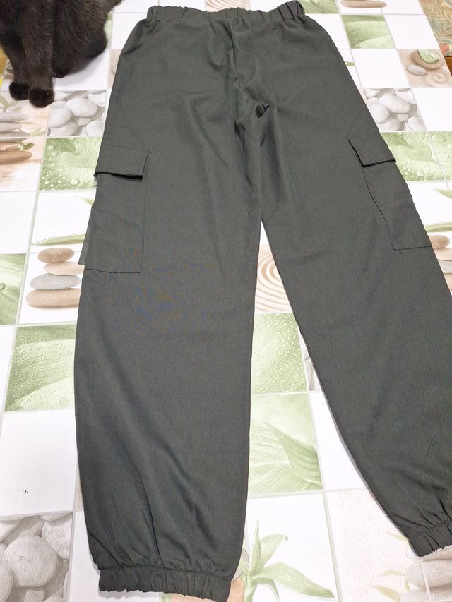 Pantalón cargo mujer negro