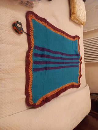 Copertina lana fatta a mano per neonato