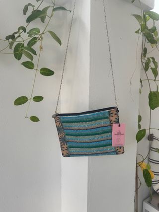 Bolso Lola Casademunt pedrería azul