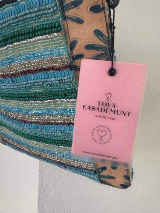 Bolso Lola Casademunt pedrería azul