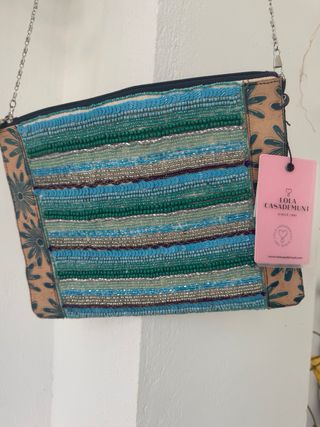 Bolso Lola Casademunt pedrería azul