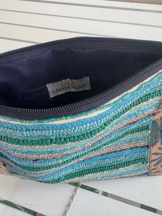 Bolso Lola Casademunt pedrería azul