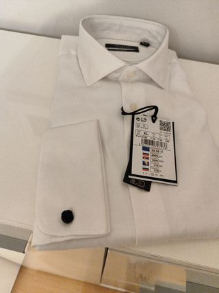 Camisa de vestir Cortefiel blanca
