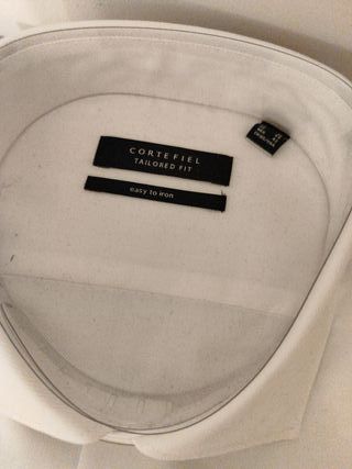 Camisa de vestir Cortefiel blanca