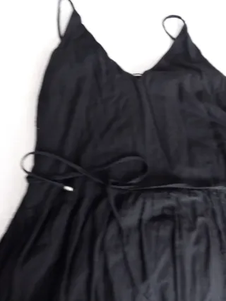 Vestido largo negro tirantes